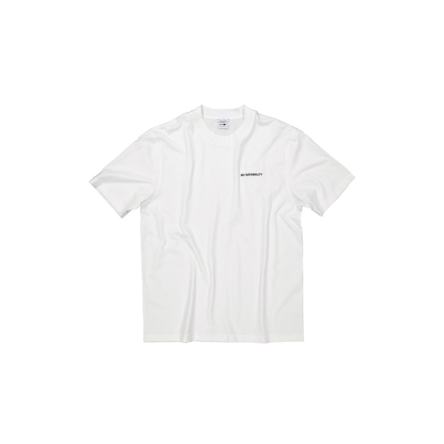 Herre NN07 T-Shirts | Adam Emb T-Shirt 3209, White