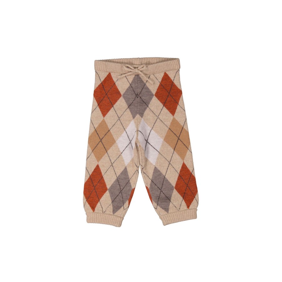 Born MarMar Copenhagen Bukser & Leggings | Pevo Bukser, Dark Beige Argyle