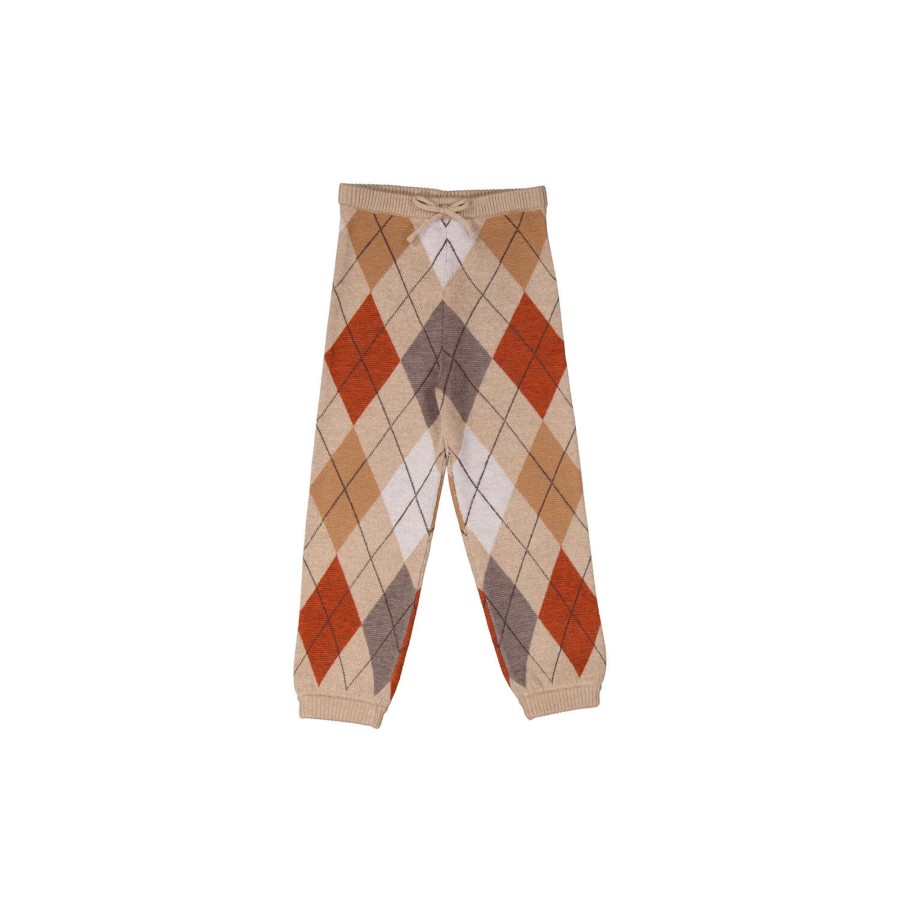 Born MarMar Copenhagen Bukser & Leggings | Pevo Bukser, Dark Beige Argyle