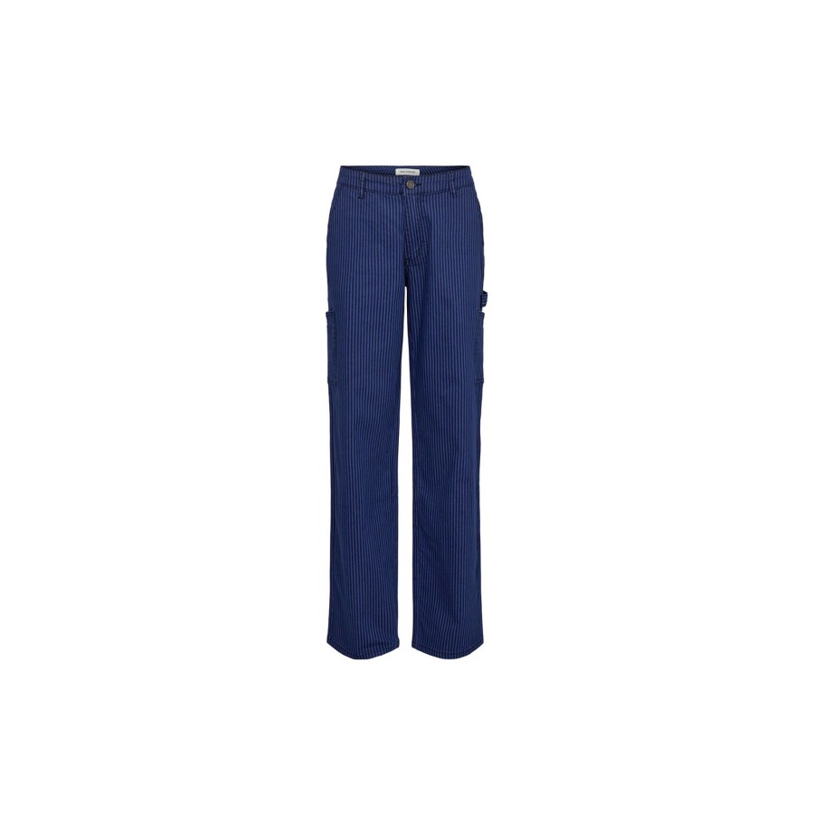 Dame Sofie Schnoor Bukser | Trousers, Cobalt Striped