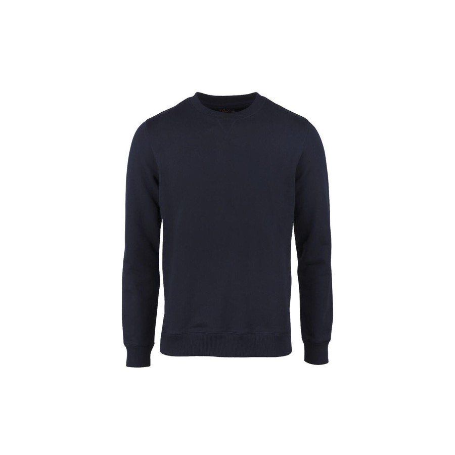 Herre Stenströms Sweatshirts & Sweatpants | Cotton Collage Crew, Navy