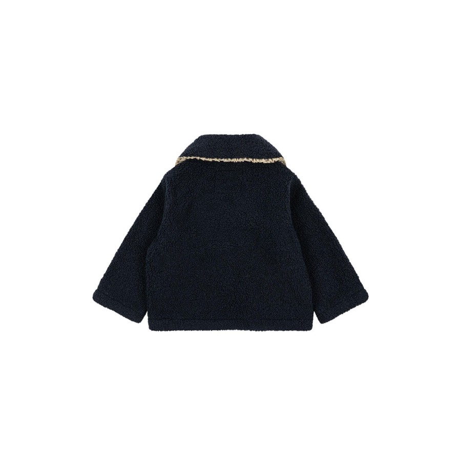 Born Konges Sløjd Overtoj | Cala Collar Frill Jacket, Total Eclipse