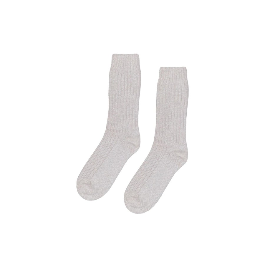 Herre Colorful Standard Stromper | Merino Wool Blend Sock, Heather Grey