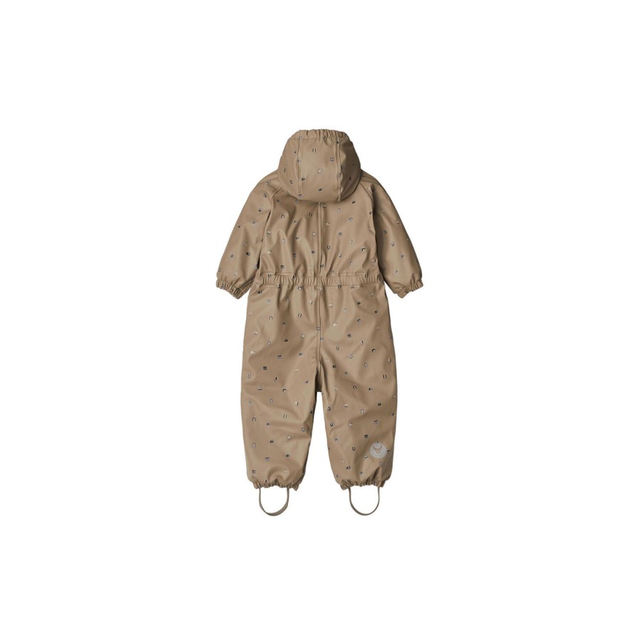 Born Wheat Overtoj | Thermo Rainsuit Aiko, 0227 Dry Grey Houses