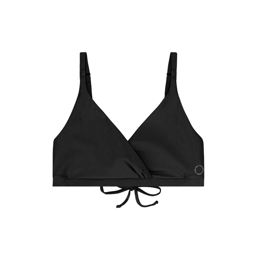 Dame Copenhagen Cartel Lingeri & Badetoj | Istana Draped Bikini Top, Nero