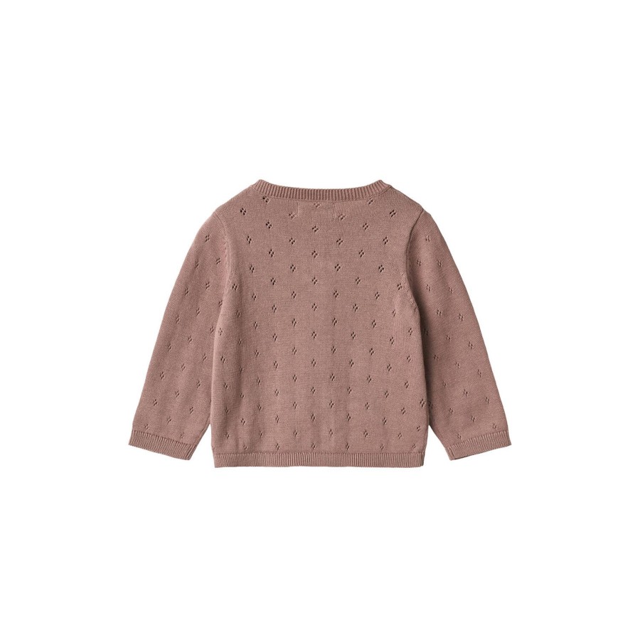 Born Wheat Strik & Cardigans | Knit Cardigan Maia, 1349 Lavender Rose