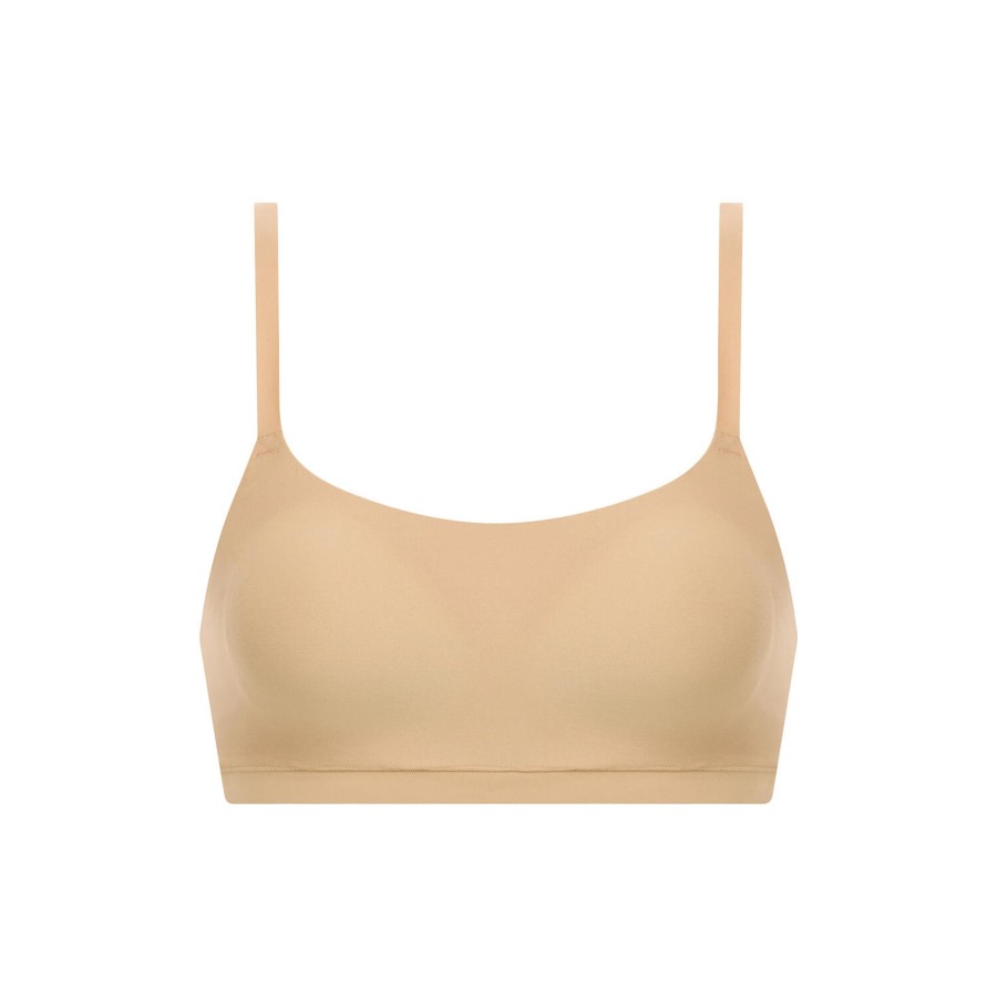 Dame Chantelle Lingeri & Badetoj | Soft Stretch Padded Bralette, Nude