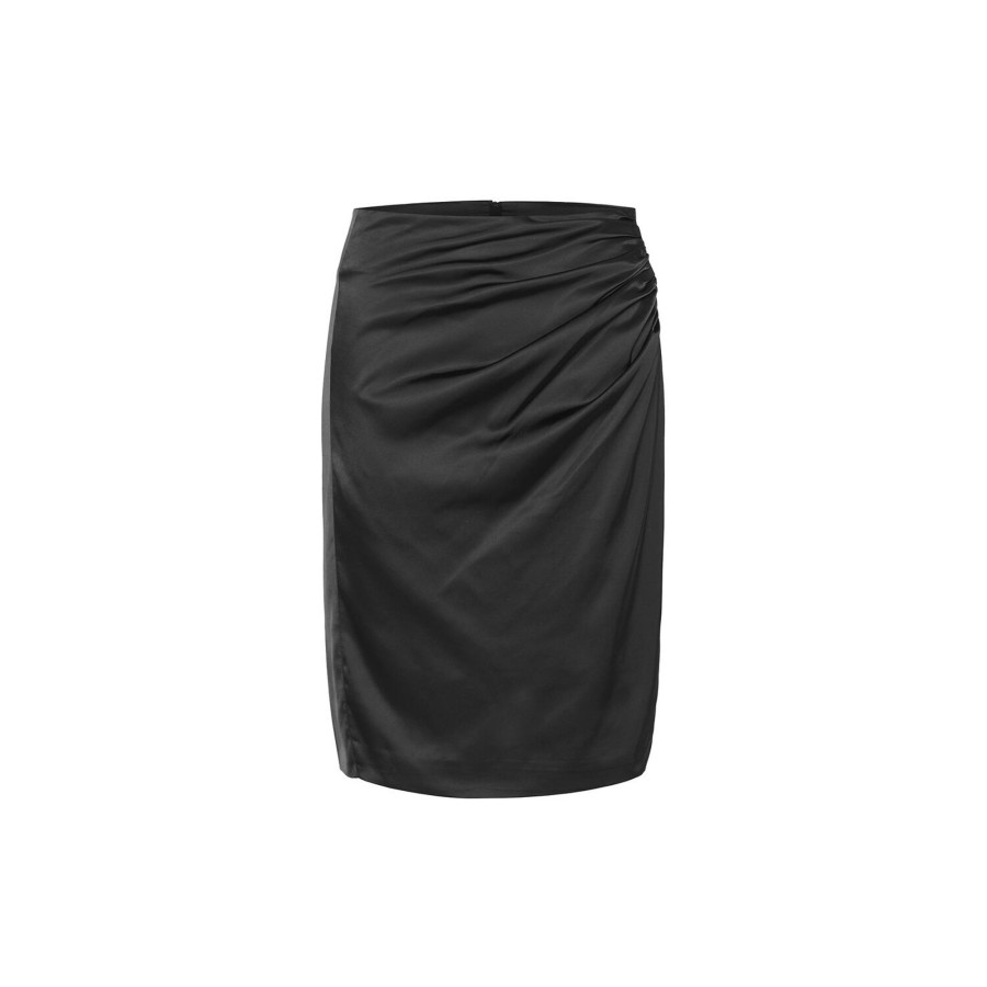 Dame InWear Nederdele | Zilkyiw Drape Skirt, Black