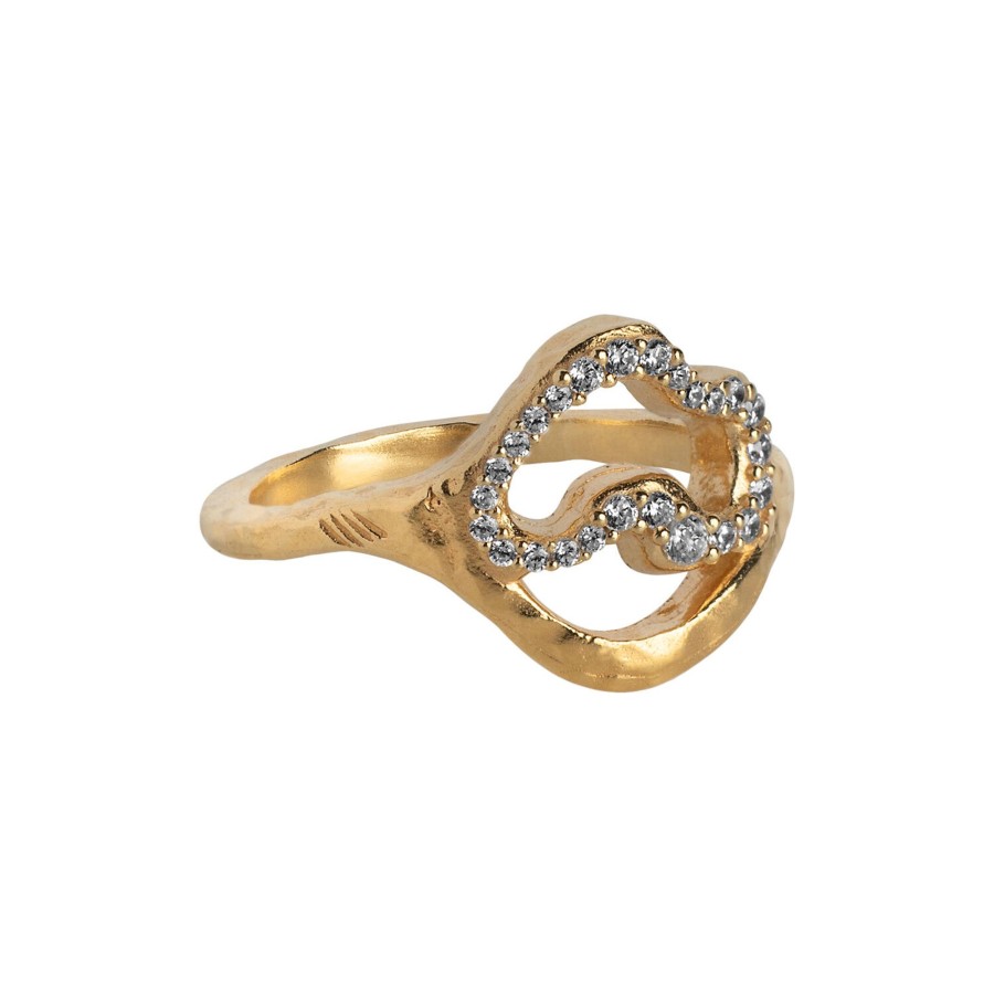 Dame ENAMEL Copenhagen Ringe | Vera Ring, Clear Cz