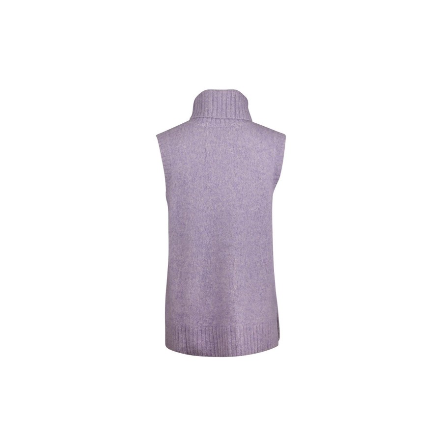 Dame Stenströms Strik | Georgette Knit Vest, Purple