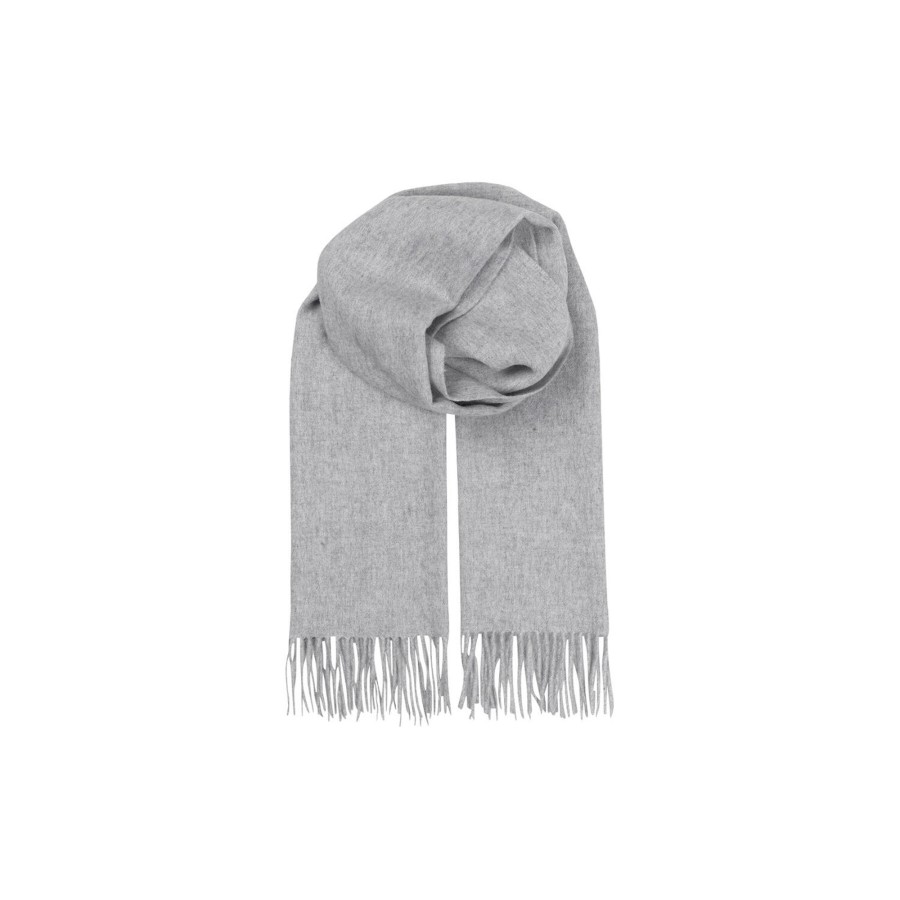 Dame Becksöndergaard Halstorklaeder & Torklaeder | Crystal Edition Scarf, Light Grey Melange