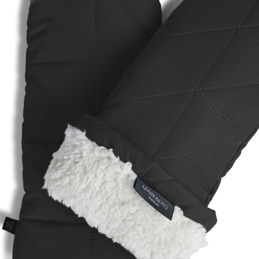 Dame Markberg Huer, Pandeband & Vanter | Bonnambg Mitten, Black