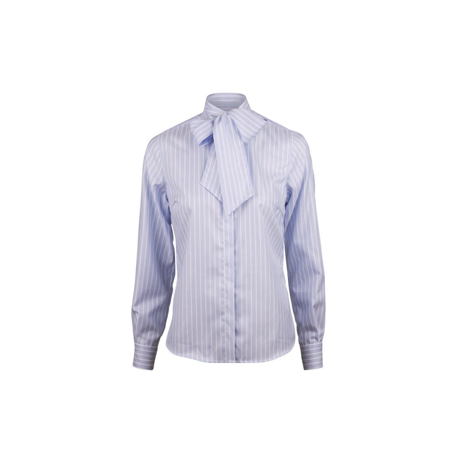 Dame Stenströms Skjorter & Bluser | Dilba Blouse, Light Blue Stripe