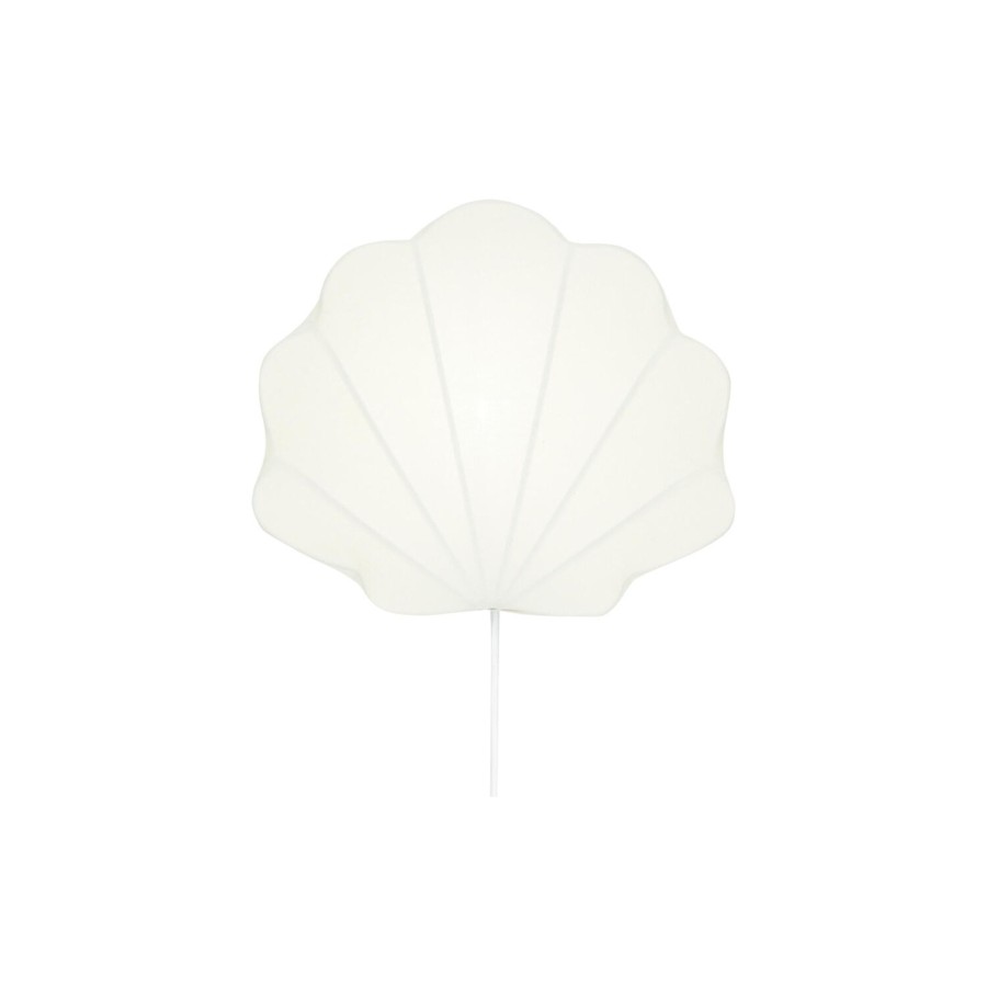 Born Konges Sløjd Bornelamper | Clam Fabric Lamp, Off White