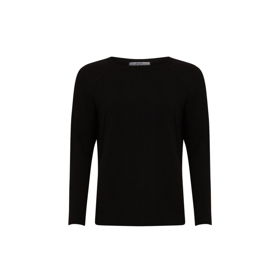 Dame Coster Copenhagen Toppe & T-Shirts | Cc Heart Long Sleeve T-Shirt, Black