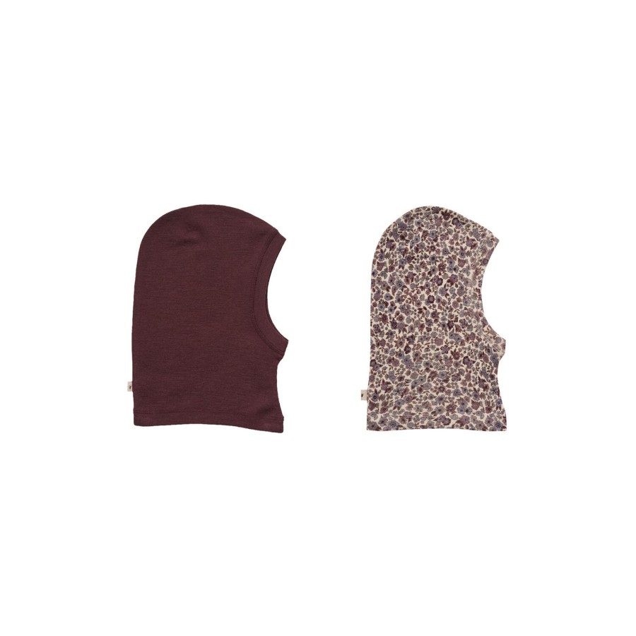 Born Wheat Huer & Hatte | 2 Wool Balaclava Kim, 1495 Purple