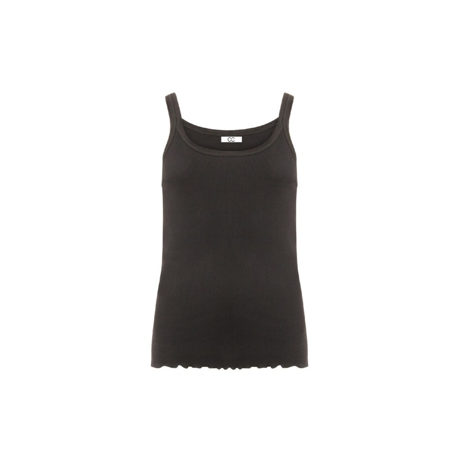 Dame Coster Copenhagen Toppe & T-Shirts | Cc Heart Silk Camisole, Black