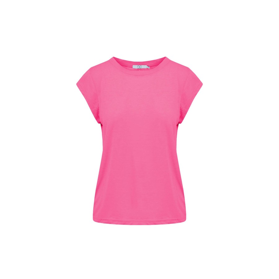 Dame Coster Copenhagen Toppe & T-Shirts | Cc Heart Basic T-Shirt, Clear Pink