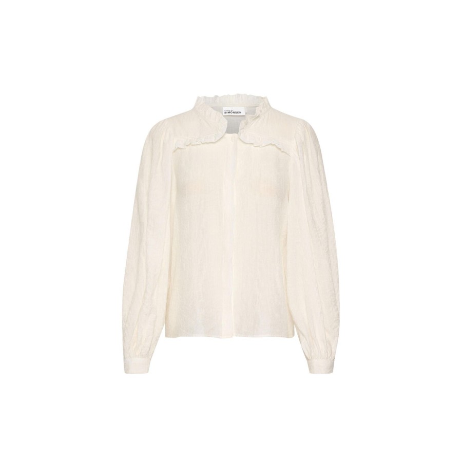 Dame Karen by Simonsen Skjorter & Bluser | Kayakb Blouse, Bright White