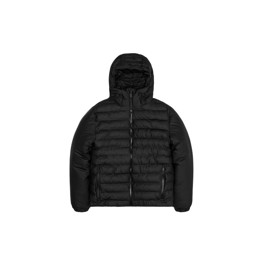 Herre Rains Overtoj | Trekker Hooded Jacket, Black