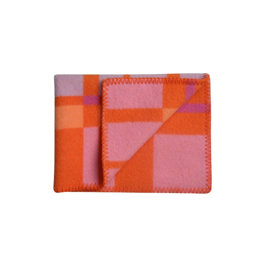 Born Røros Tweed Soveudstyr | City Baby Size Throw, Orange