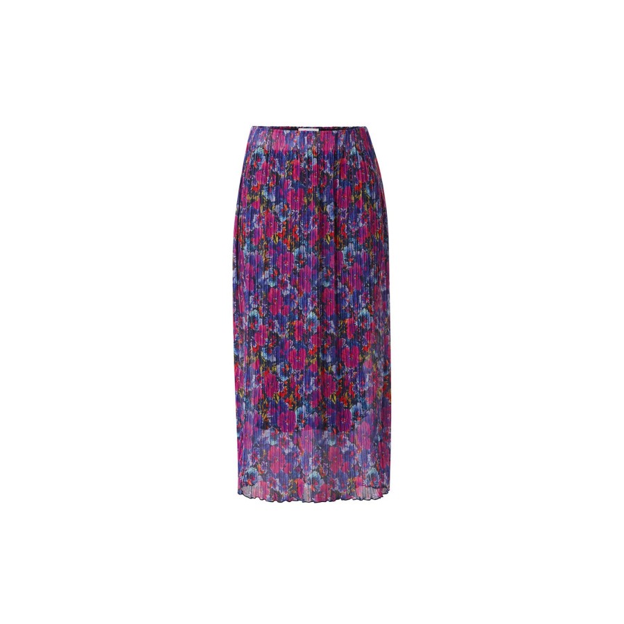 Dame Rich & Royal Nederdele | Printed Mesh Skirt, Electric Pink