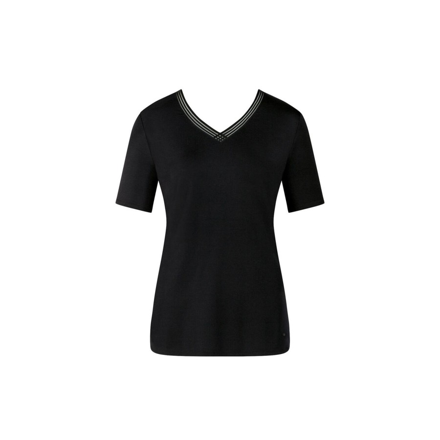 Dame Triumph Toppe & T-Shirts | Climate Control Ss19 T-Shirt Top, Black