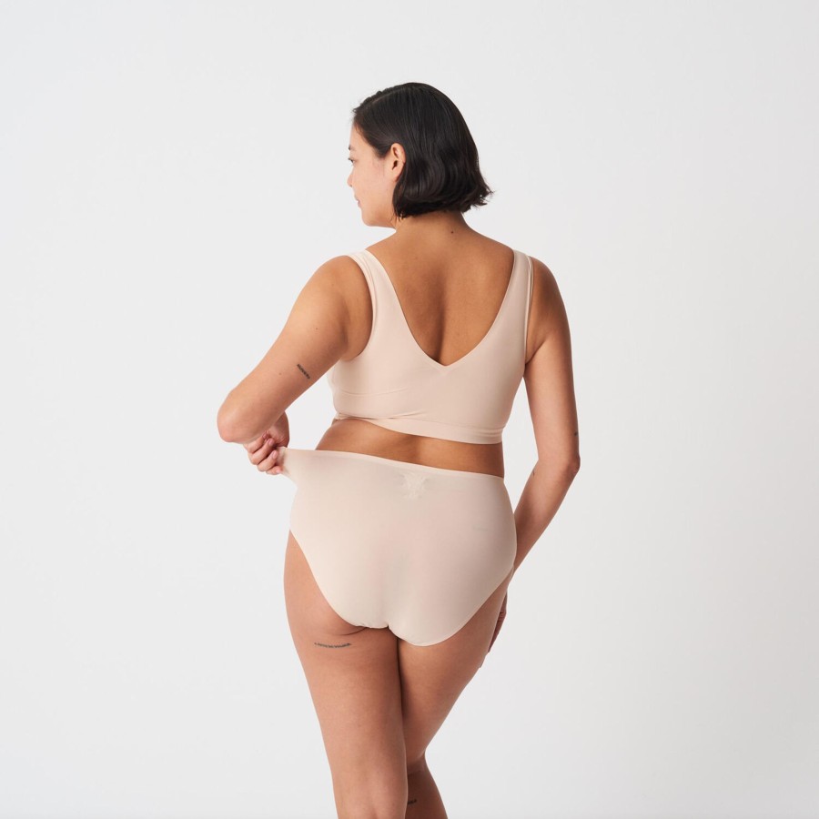 Dame Chantelle Lingeri & Badetoj | Soft Stretch Padded Top, Nude