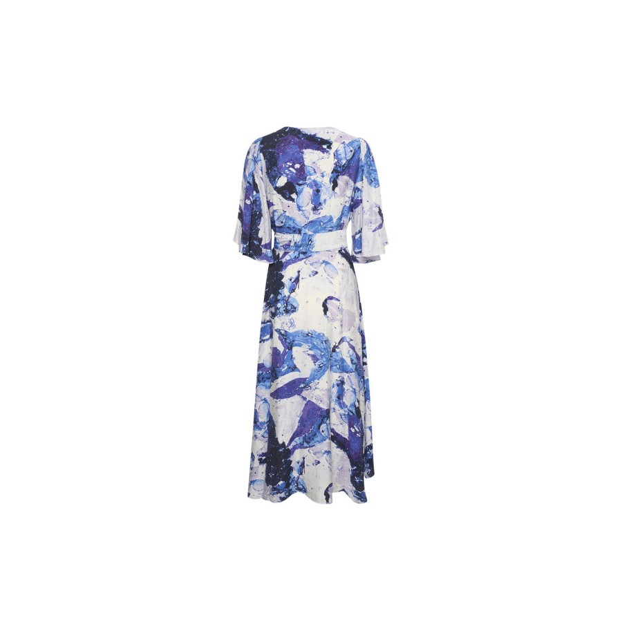 Dame InWear Kjoler | Elitaiw Wrap Dress, Graffiti Wall Purple