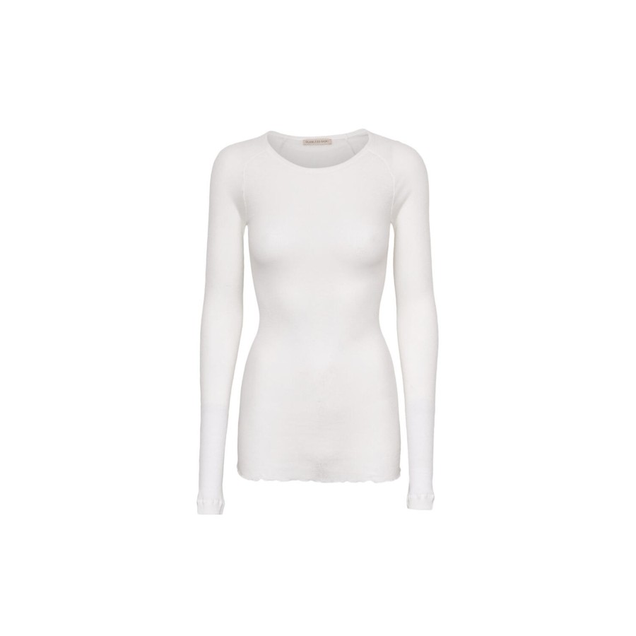 Dame Seamless Basic Skjorter & Bluser | Elvira Bluse, Off-White