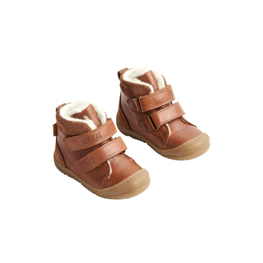 Born Wheat Begyndersko | Snug Prewalker Tex, 9002 Cognac