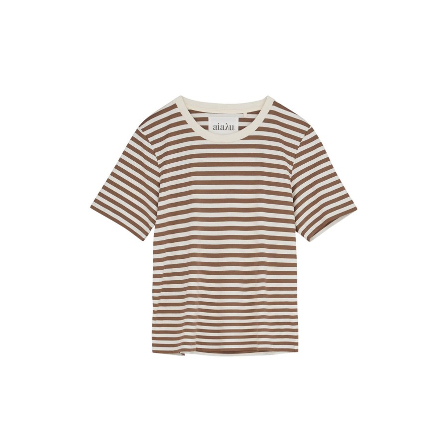 Dame Aiayu Toppe & T-Shirts | Light Short Sleeve, Mix Warm Cocoa