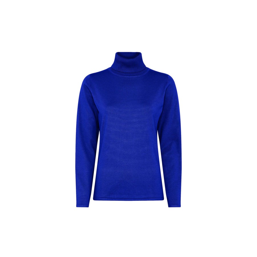 Dame Micha Strik | Basis Viskose Strik, Cobalt Blue