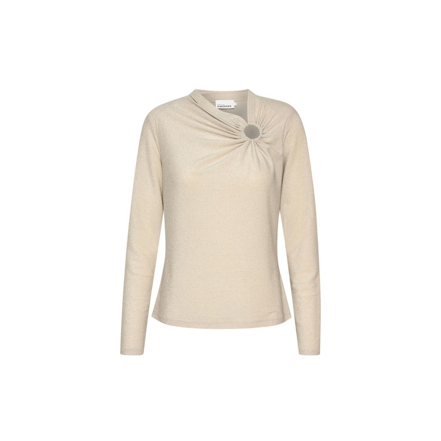 Dame Karen by Simonsen Skjorter & Bluser | Karlakb Top, Bleached Sand