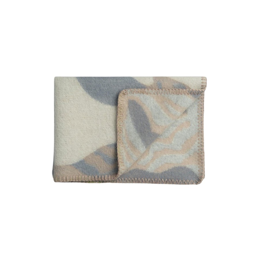 Born Røros Tweed Soveudstyr | Fugl Og Fisk Baby Size Throw, Grey/Beige