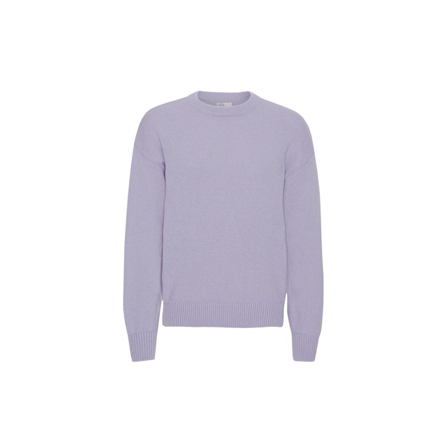 Herre Colorful Standard Strik & Bluser | Oversized Merino Wool Crew, Soft Lavender