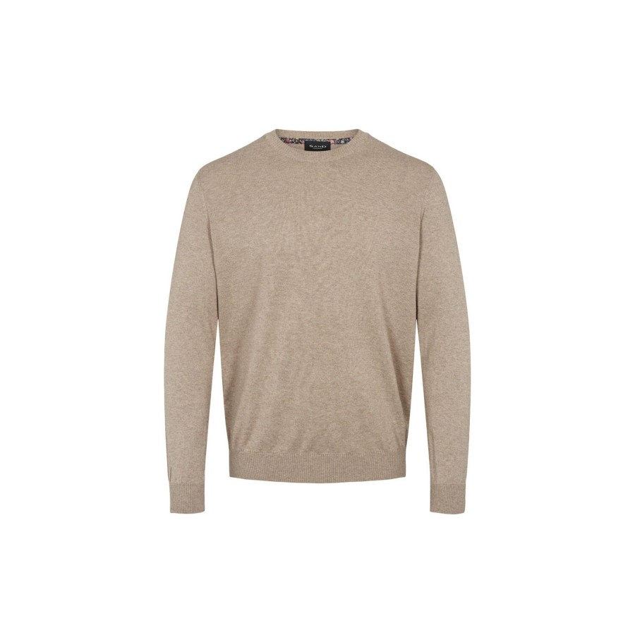 Herre SAND Copenhagen Strik & Bluser | Cotone Nuovo Pre Iq, Light Camel