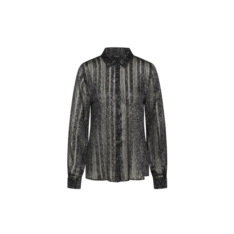 Dame Bruuns Bazaar Skjorter & Bluser | Maple Corinna Shirt, Black Print