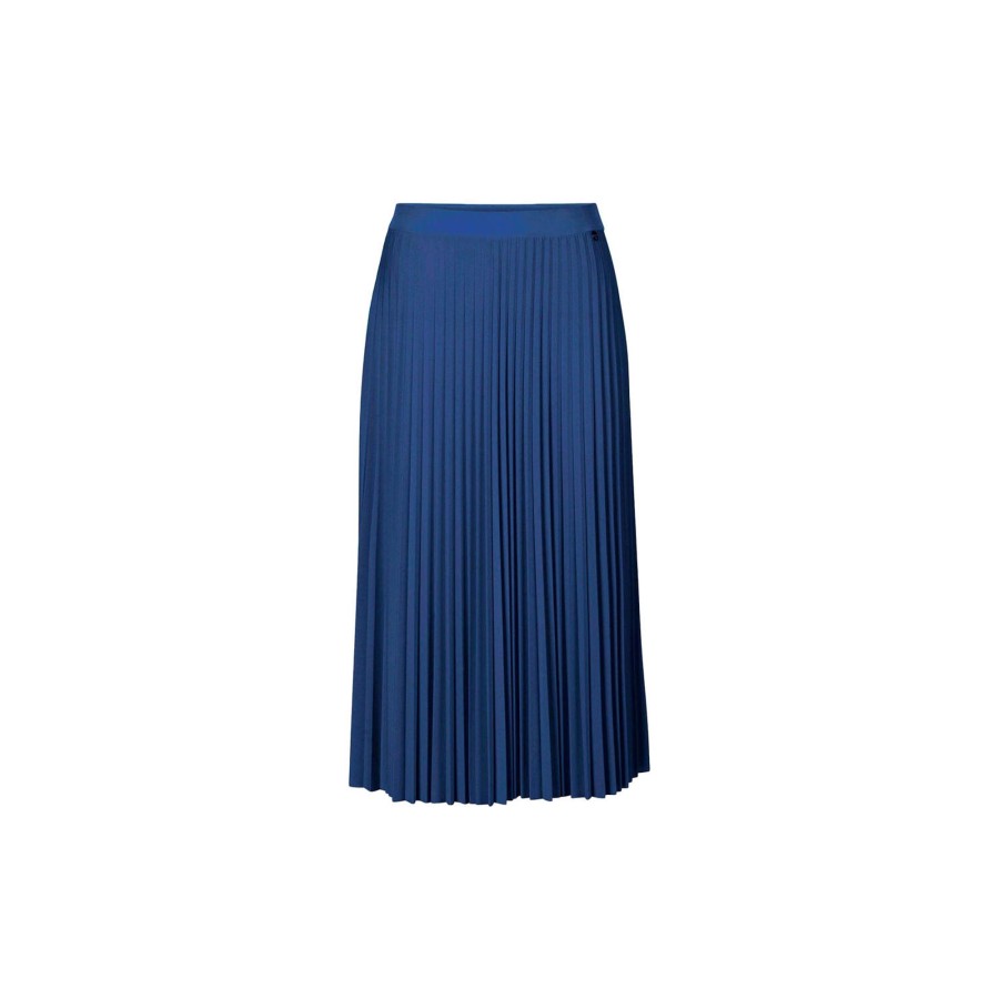 Dame Rich & Royal Nederdele | Midi Plissee Skirt, True Navy