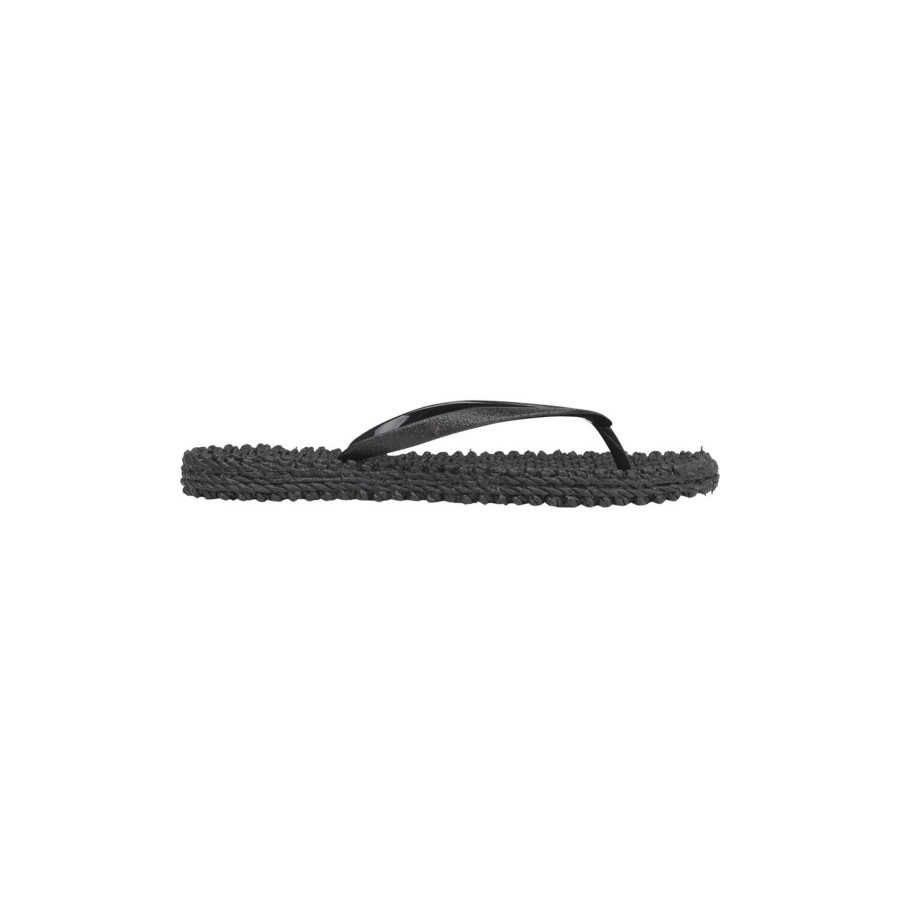 Dame Ilse Jacobsen Hornbæk Hjemmesko | Cheerful Flip-Flops, Black