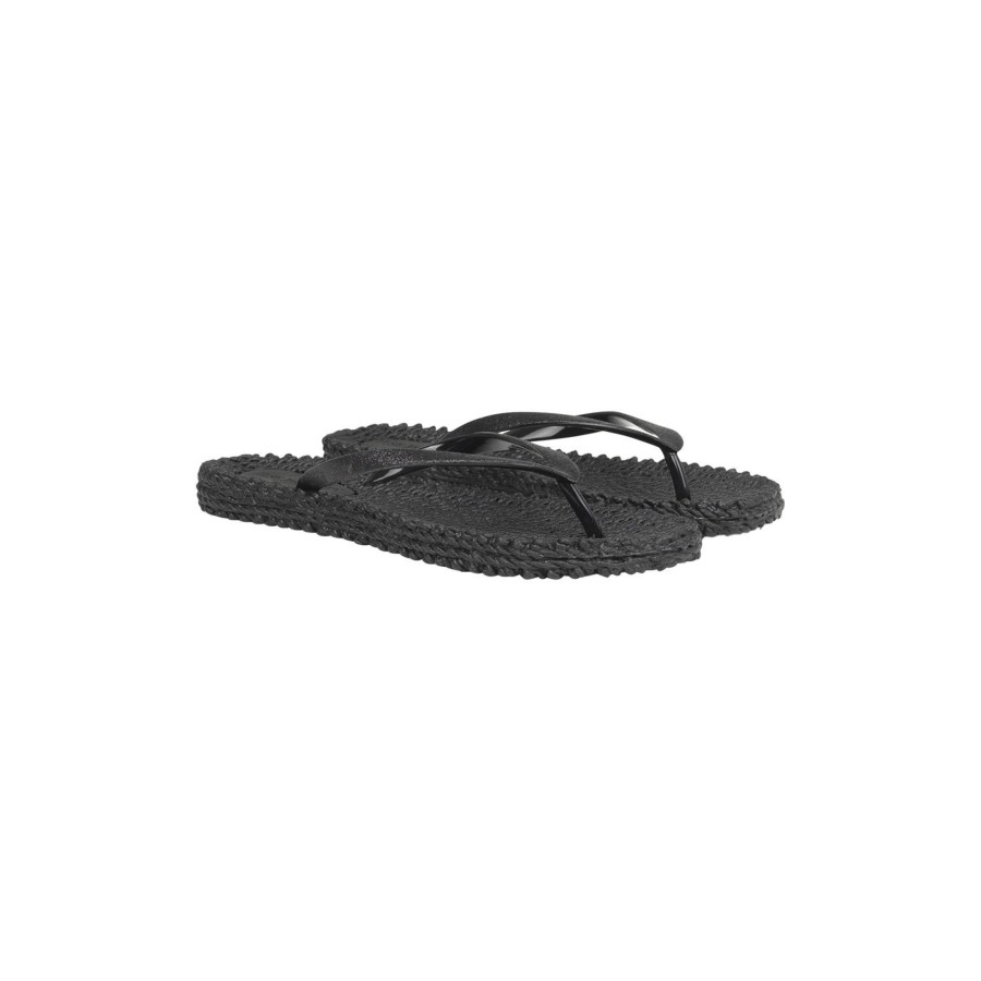 Dame Ilse Jacobsen Hornbæk Hjemmesko | Cheerful Flip-Flops, Black