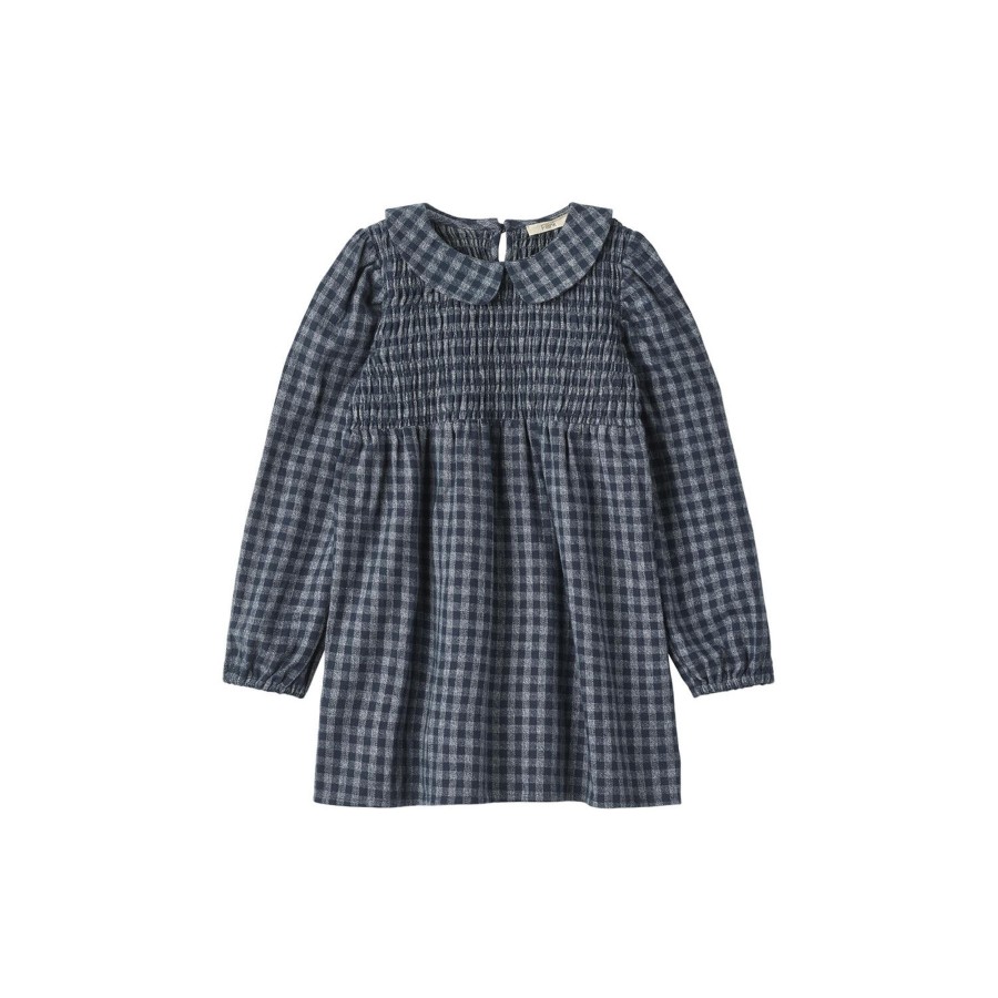 Born Fliink Kjoler | Coda Check Dress, Navy