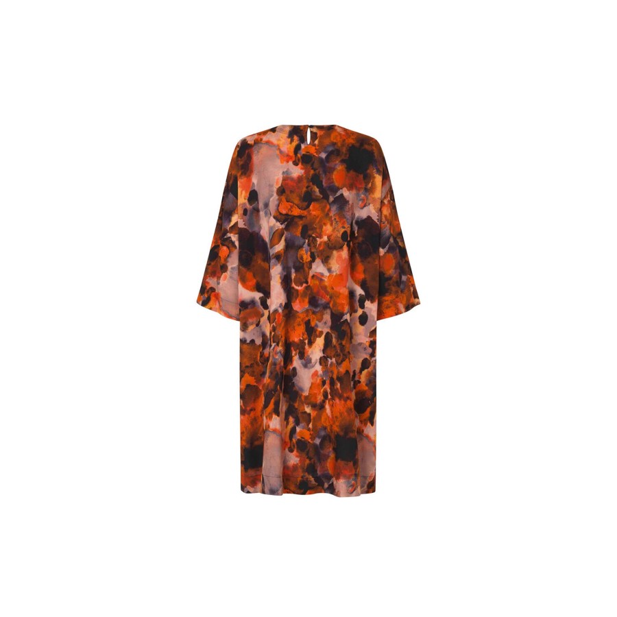 Dame Masai Kjoler | Naslana Dress, Spicy Orange