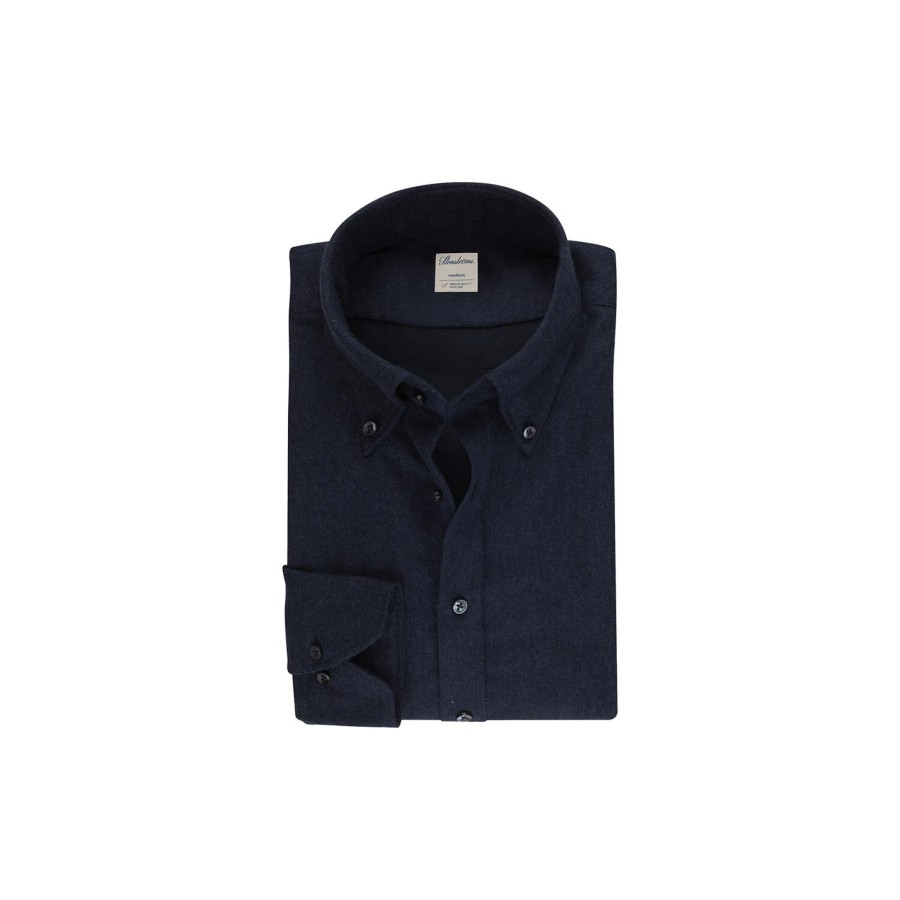 Herre Stenströms Skjorter | Fitted Body/26 Rc Cuff, Navy