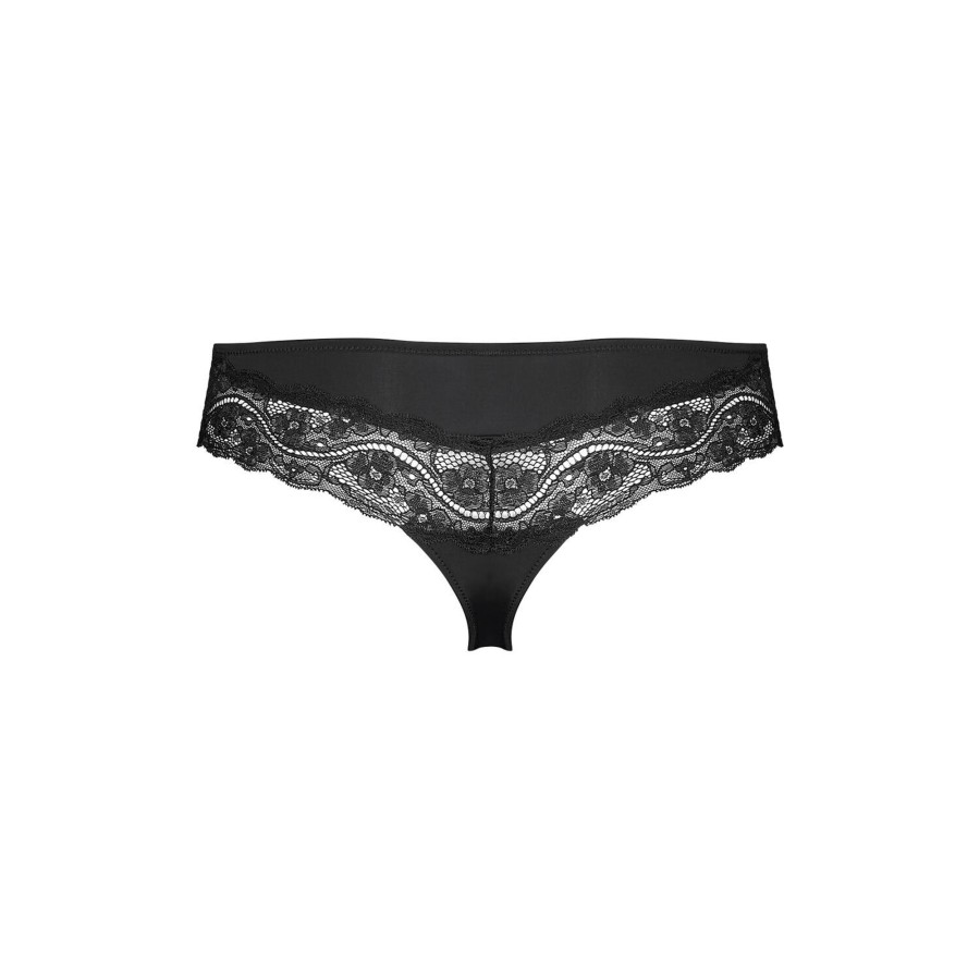 Dame Triumph Lingeri & Badetoj | Lovely Micro Brazilian String Trusse, Black