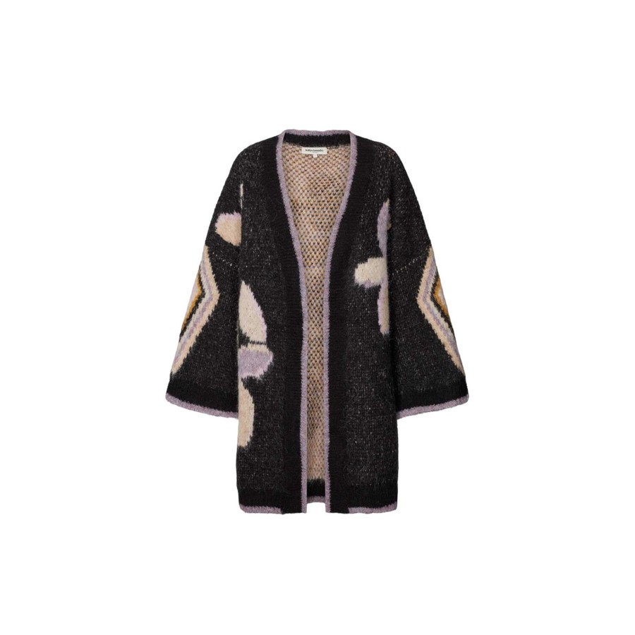 Dame Lollys Laundry Strik | Meadow Knit Jacket, Black