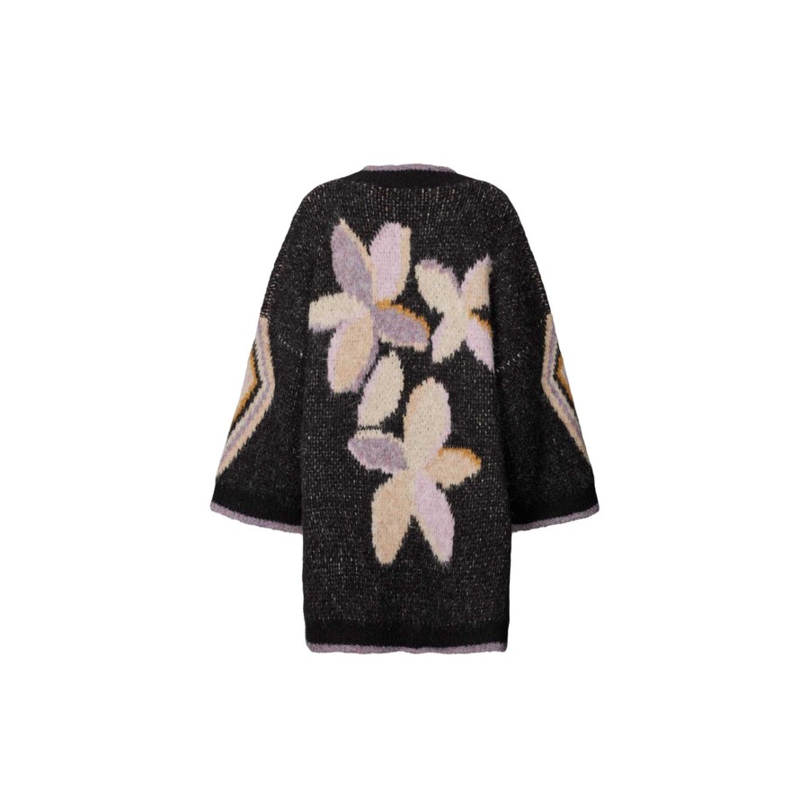 Dame Lollys Laundry Strik | Meadow Knit Jacket, Black