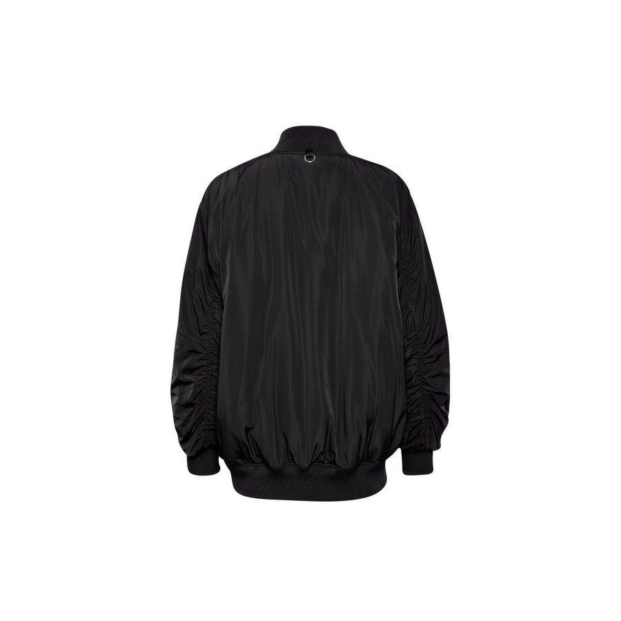 Dame InWear Overtoj | Phyllysiw Bomber Jacket, Black