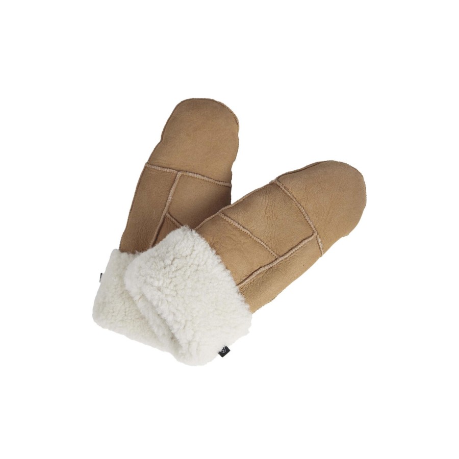 Dame Markberg Huer, Pandeband & Vanter | Bellambg Sheepskin Mitten, Cognac