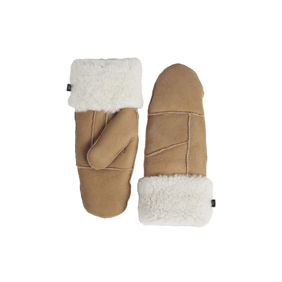 Dame Markberg Huer, Pandeband & Vanter | Bellambg Sheepskin Mitten, Cognac